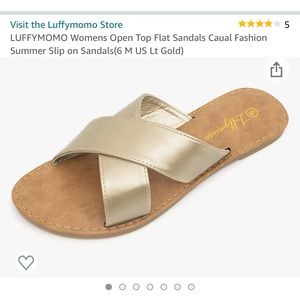 Gold Amazon sandals